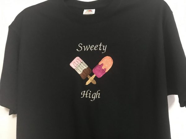 Sweety High Embroidered Tee Shirt