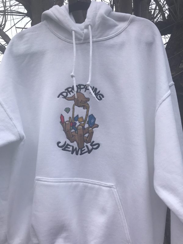 White Pullover Hoodie - Image 2