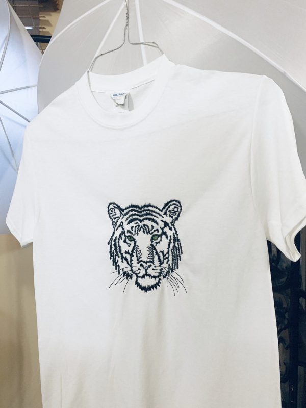 Embroidered Tiger Tee Shirt - Image 2