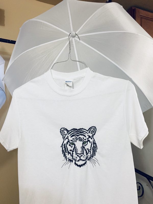 Embroidered Tiger Tee Shirt