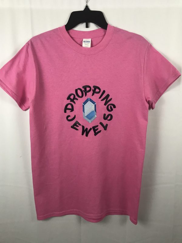 Embroidered Pink Tee ( Diamond) - Image 2