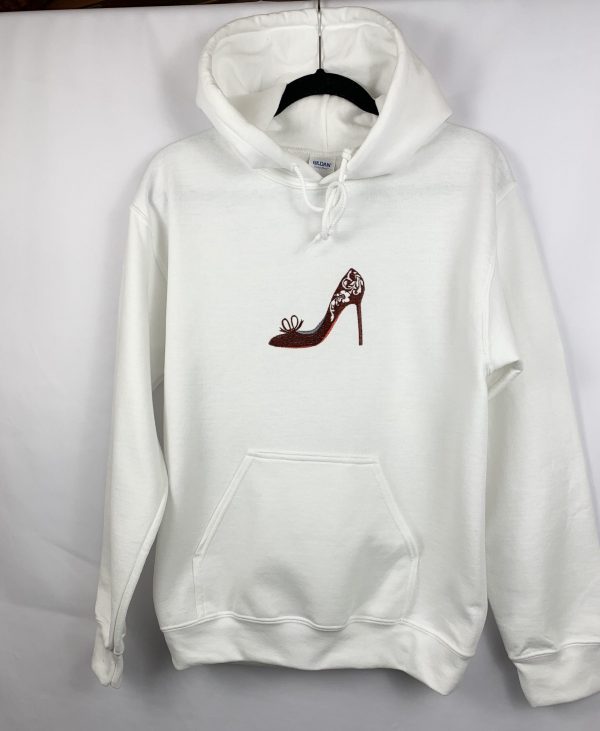 White Hoodie With High Heel - Image 5