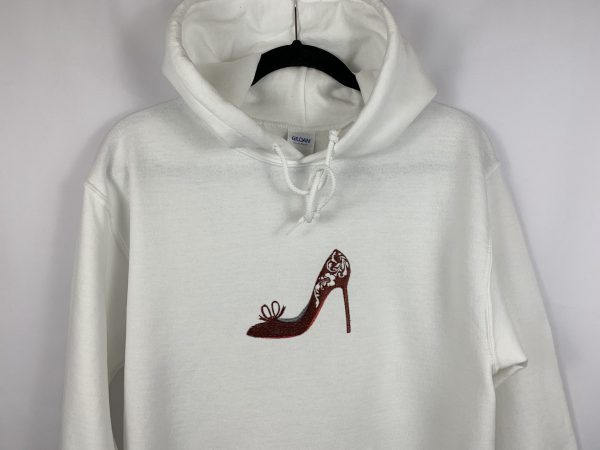 White Hoodie With High Heel - Image 3