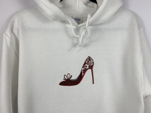 White Hoodie With High Heel - Image 7