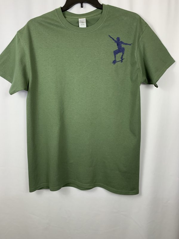 Embroidered skateboarder Tee shirt - Image 6