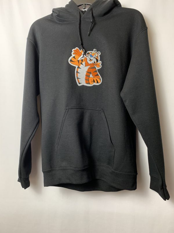 Black Pullover Tiger Hoodie