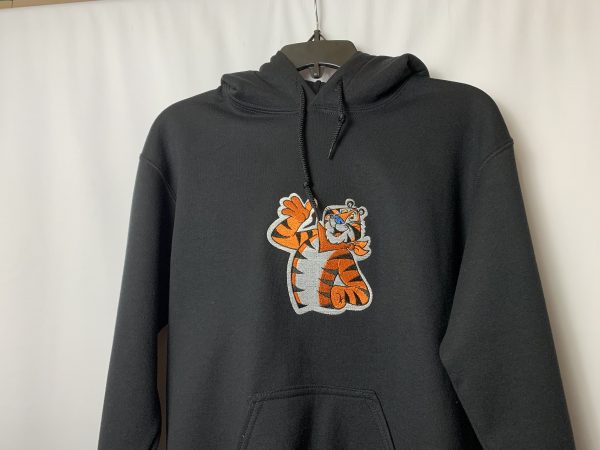 Black Pullover Tiger Hoodie - Image 2