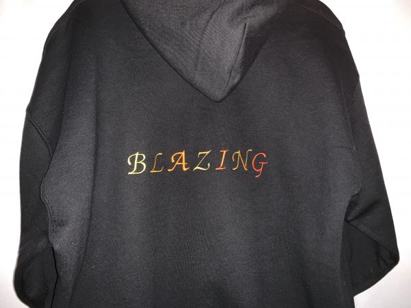 Black Pullover Hoodie(Fire) - Image 3
