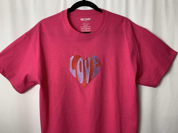 Pink Tee Shirt (Love Heart) - Image 2