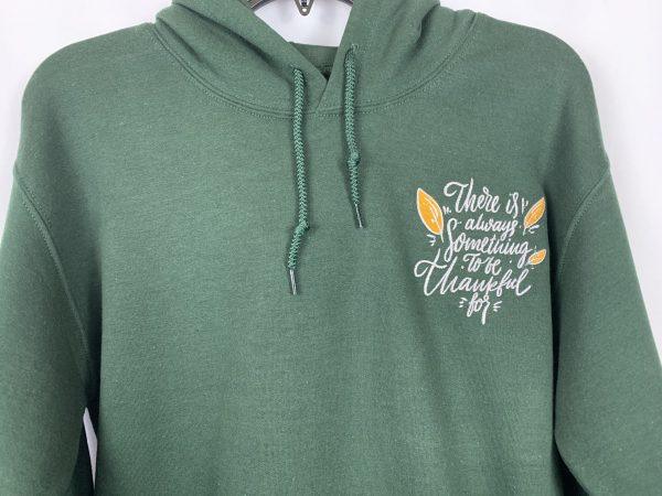 Green Pullover Hoodie (Thankful) - Image 4