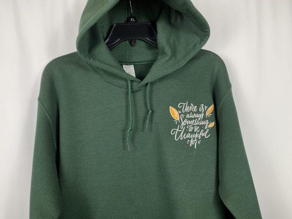 Green Pullover Hoodie (Thankful) - Image 2