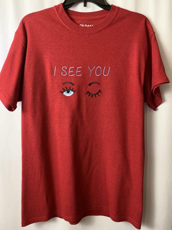 Red Tee ( I See You) - Image 4