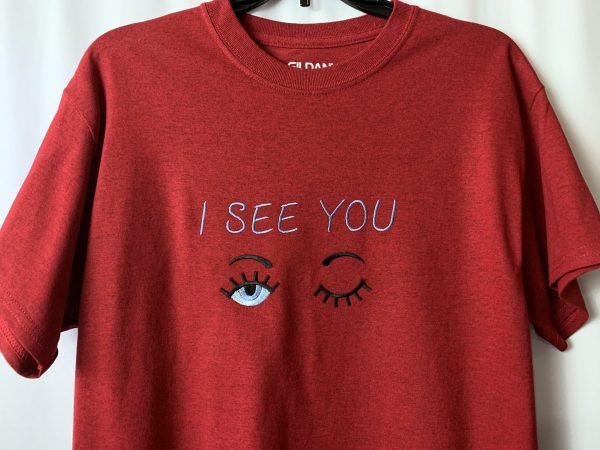 Red Tee ( I See You) - Image 2