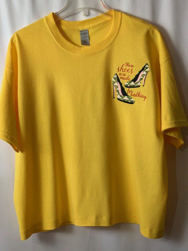 Yellow Short Tee(These shoes are made for walking)