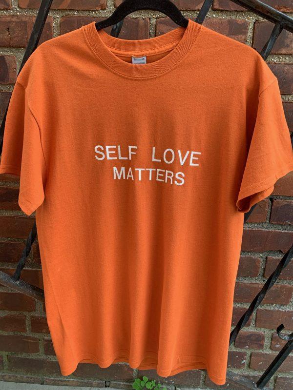 Orange Tee Shirt(Self Love Matters)