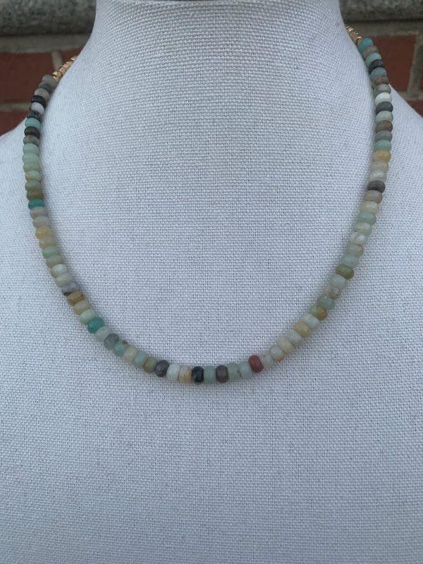 Amazonite Beaded Necklace - Image 3