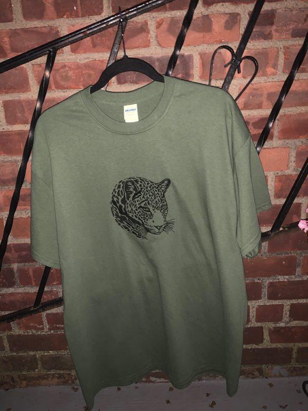 Olive Green Tee(Leopard) - Image 3