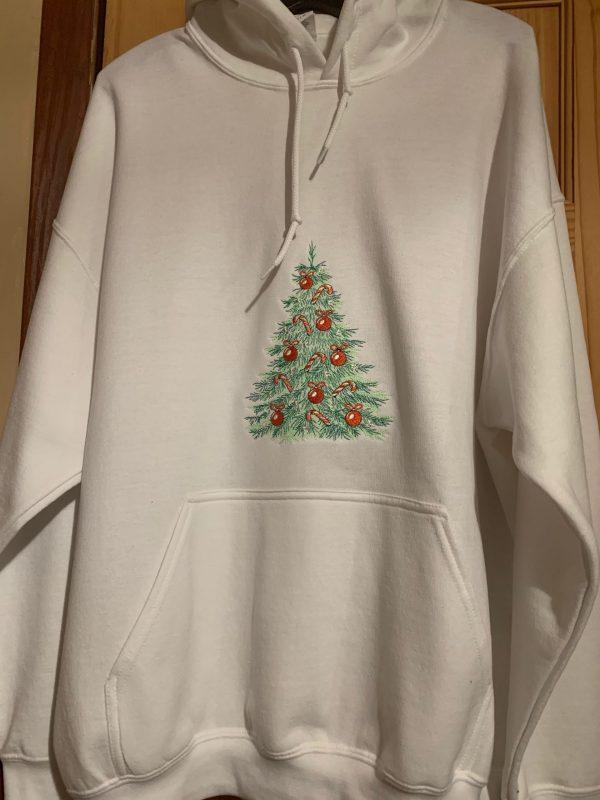 White Hoodie(Christmas Tree)