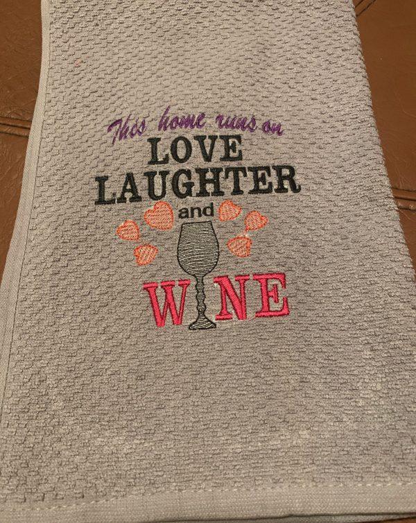 Kitchen Towels(Love, Laughter, Wine) - Image 3