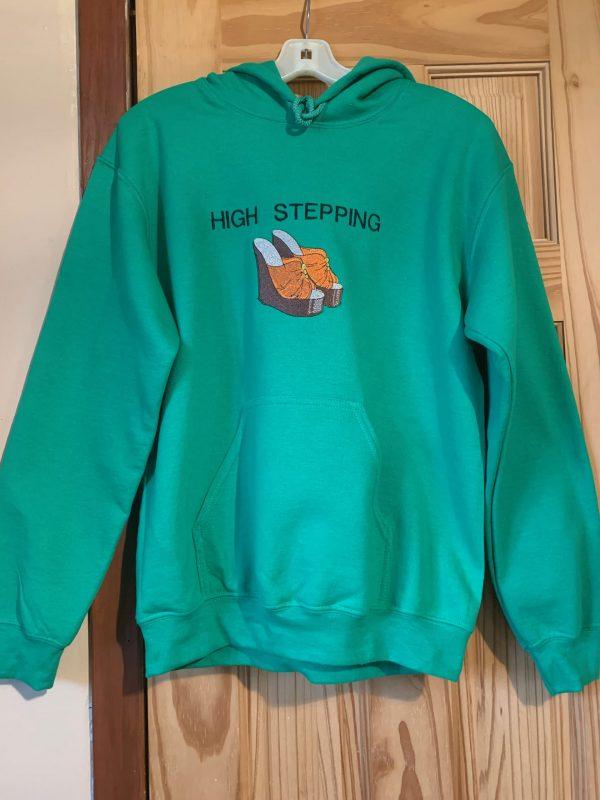 Green Pullover Hoodie(High Stepping)