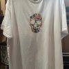 White Tee (Floral Skull) - Image 3