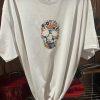 White Tee (Floral Skull) - Image 2