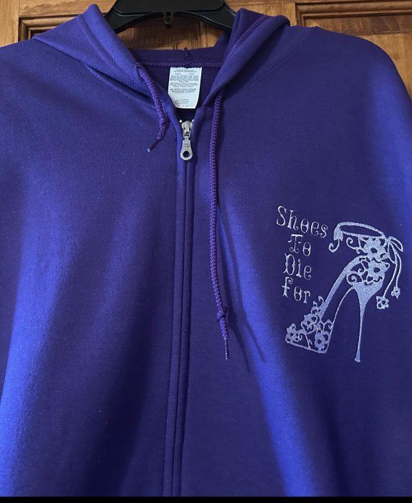 Purple Zip Up Hoodie - Image 4