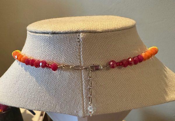 Rainbow Colored Beaded Choker - Image 4