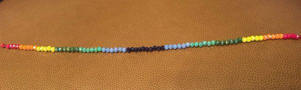 Rainbow Colored Beaded Choker - Image 5