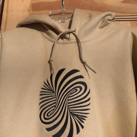 Tan Hoodie(Swirl Design)