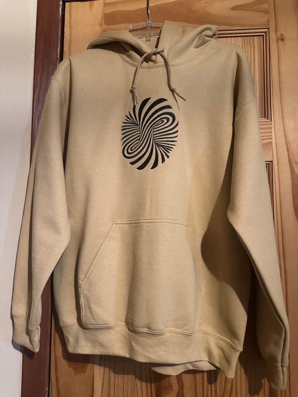 Tan Hoodie(Swirl Design) - Image 4